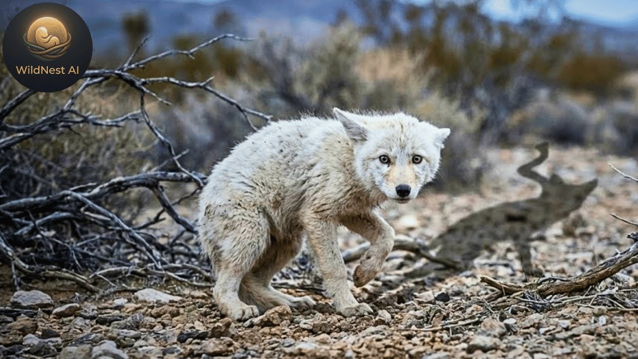 Rescuers Found A Rare Pup... The 'Rare' White Coyote and His Secret Condition