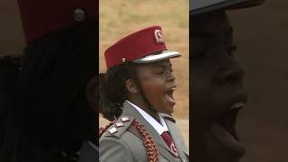 A woman captain sound is incredible❤️#trendingvideo #viralvideo #militaryparade #armyparade #uganda