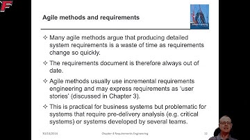 SWEG3301 Sommerville Chapter Four Requirements Engineering Part One of Three