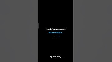 😱 Govt Paid Internship 2025 💼 | Earn ₹20,000+ Monthly #CareerTips