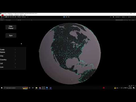 3D airports visualization Unity