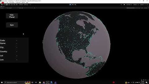 3D airports visualization Unity