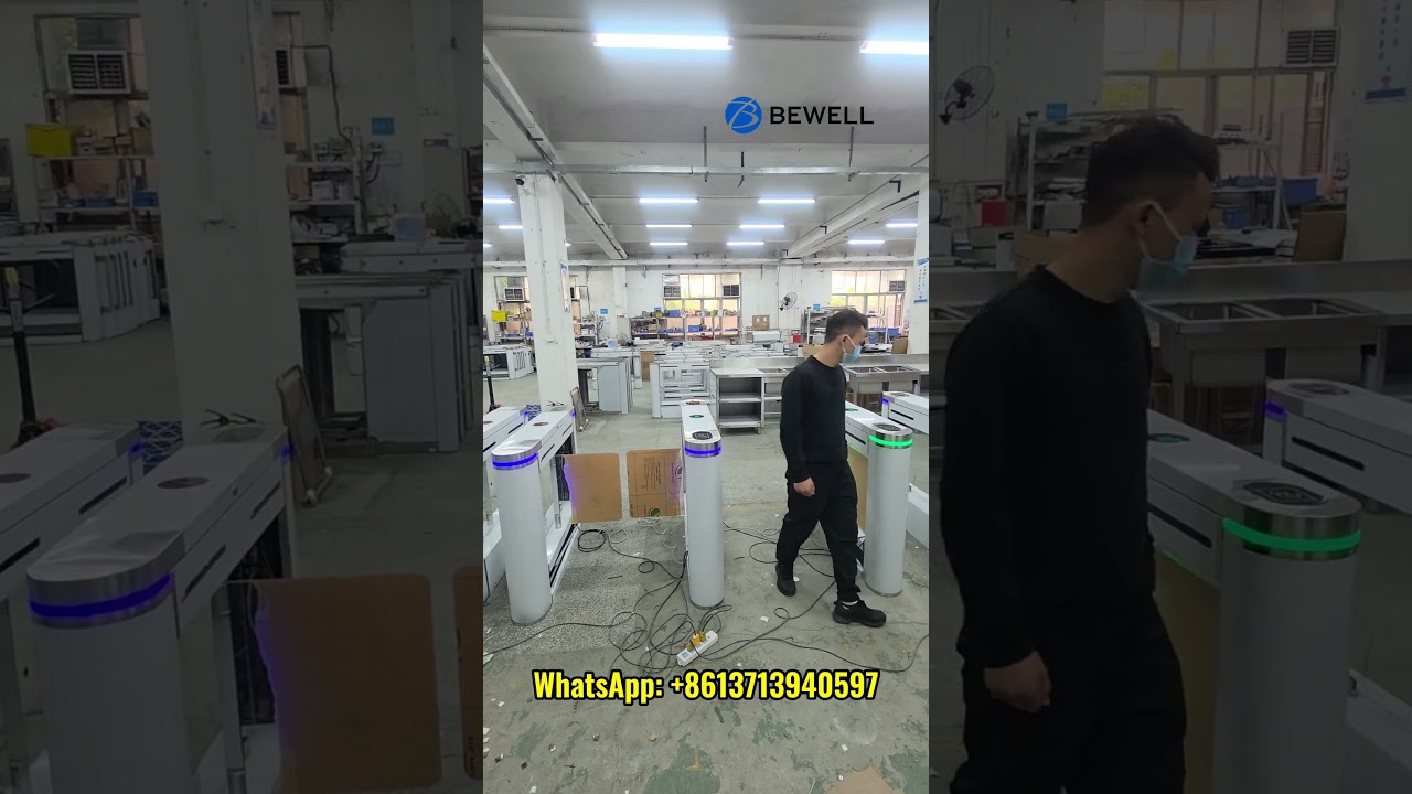 Bewell Swing Gate Automatic Pedestrian Access Swing Turnstile Community Apartment