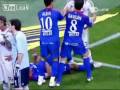 soccer player Pepe goes crazy and commits a huge foul 2009