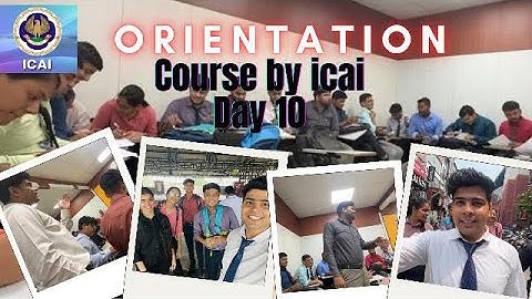 ICAI Orientation course || OC Course Day 10 || oc course by icai || icai orientation course vlog
