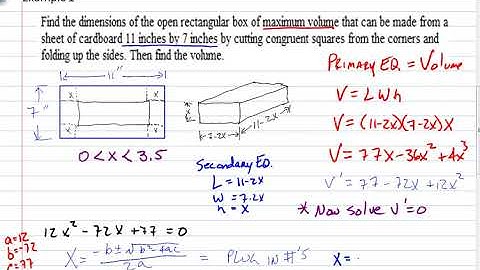 Math 2413 Sec 4 6 Applied Optimization