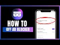 How to turn off ad blocker in InBrowser