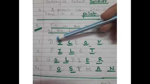 Ecps class 1 EVS chapter 9 People I see part 4