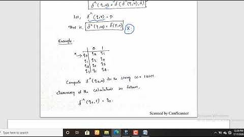 Extended Transition Function- DFA