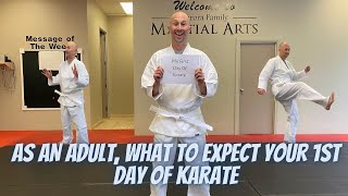 1st Day of Karate as an adult//Nervous about starting Martial Arts?//Aurora Family Martial Arts