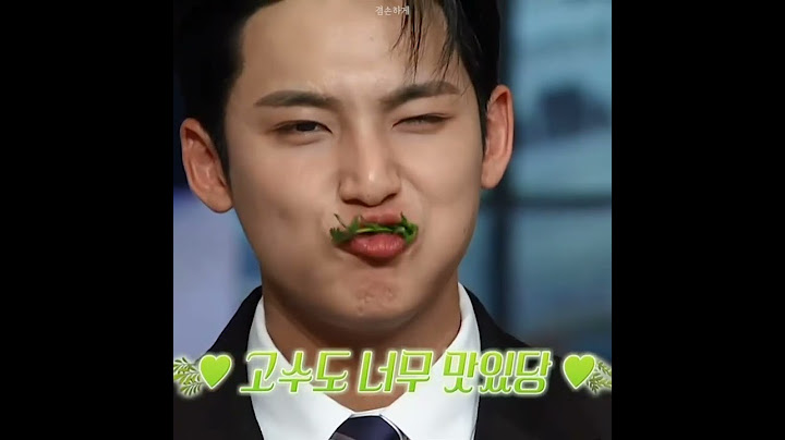 [세븐틴/민규] 고수 진짜 잘먹는다 너...