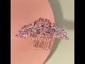Light Luxury Fashion Zircon Flower Hair Comb Versatile Women Updo Headpiece Bridal Wedding Hair Comb