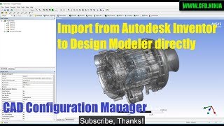 ✅ Import from Autodesk Inventor to ANSYS Design Modeler directly