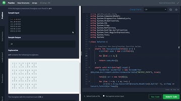 2D Array DS - HackerRank - C#