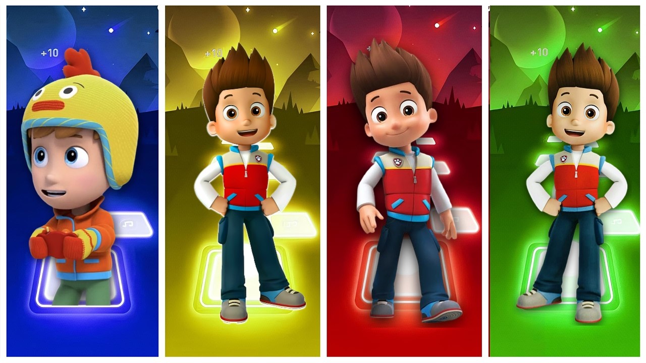 Level 16 Paw Patrol Team Alex - Ryder - Ryder - Ryder || Tiles Hop EDM Rush #pawpatrul