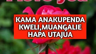 Muangalie Sehem Hii,Utajua Kakupenda Kweli Au Kuchezeana Tu