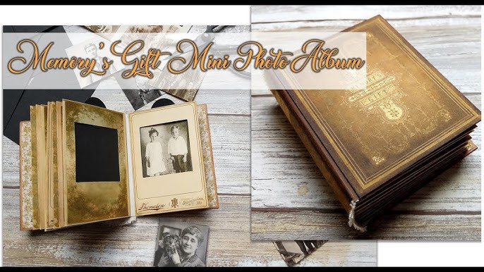 Faux vintage photo album journal insert TUTORIAL 