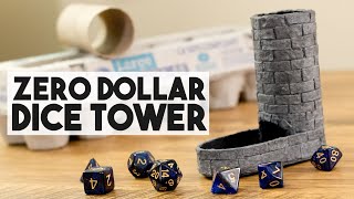 Zero Dollar Dice Tower  Crafting with Garbage