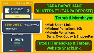 How to Make Money Online Without a Deposit || Complete SnackLink Tutorial
