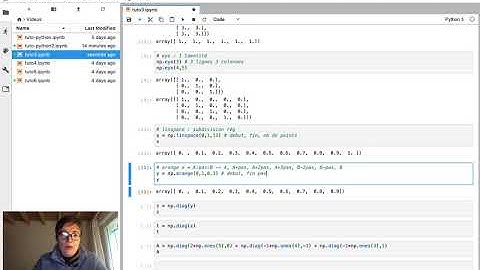 Créer facilement des matrices et vecteurs particuliers [Python pour les maths] Tutoriel 3