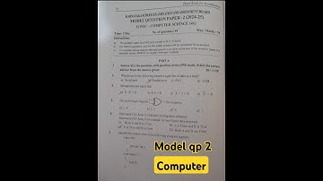 #2nd puc |#Computer Science |#SHRIstudio2003| #modelquestionpaper |#shorts # education #viral #study