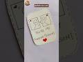 You’re My Forever Person 💌 | Cute Handmade Love Card Idea#shorts #aesthetic#art