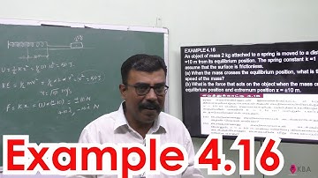 16.Physics | Work, Energy and Power | Example 4.16