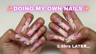 Doing my nails in a time crunch *fail lol*