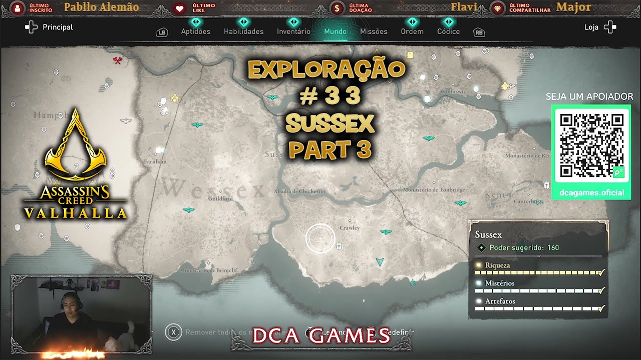 Mapa do tesouro de Crawelie de Sussex - Assassin's Creed Valhalla