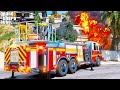 GTA 5 Firefighter Mod New Pierce Fire Truck With Working Aerial Ladder