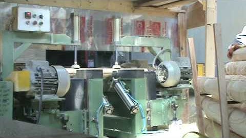 at work(wood notching machine)