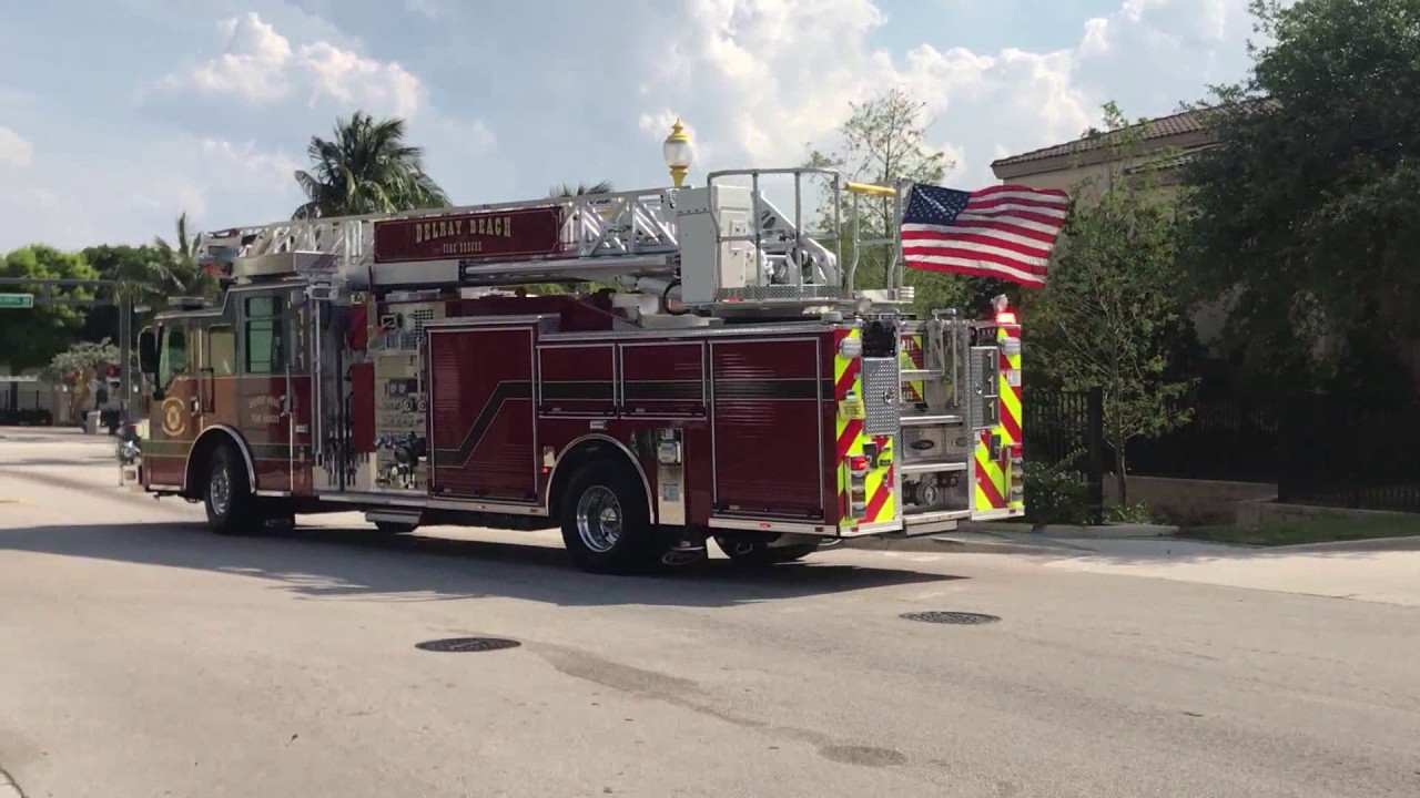 Delray Beach FireRescue Station 111 Full House Response With Delray