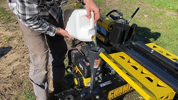 Champion 27 ton Log Splitter setup and first time use!