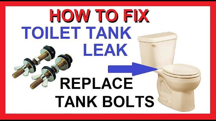 How to Replace Toilet Tank to Bowl BOLTS and Gasket - Fix Toilet Tank Water Leak - Cheap Easy Fast!