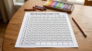 Free Multiplication Chart Worksheet Generator | Printable Times Tables Charts | TinyTreks Free Multiplication Chart Worksheet Generator | Printable Times Tables Charts | TinyTreks