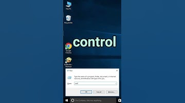 how to open control panel using run command in MS Windows #shorts #short #youtubeshorts #trending