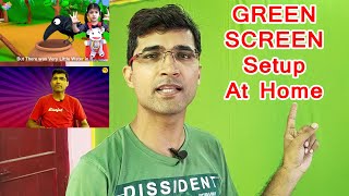 Green Screen Setup at Home | For Youtube Videos | Hindi | How to Setup Green Screen | Tapan Gupta