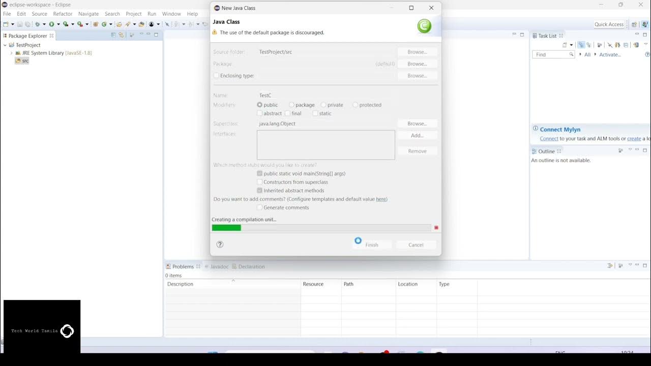 How to create simple java project in eclipse youtube