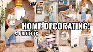 HOME DECORATING & PROJECT IDEAS!!😍 DECORATE WITH ME | DECORATING AND ORGANIZING MOTIVATION