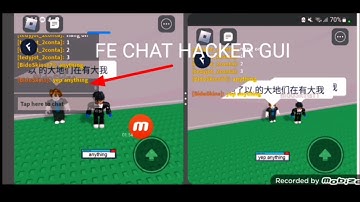 New Script Fe Hacker Chat Gui Arceus x/Fluxus/Delta