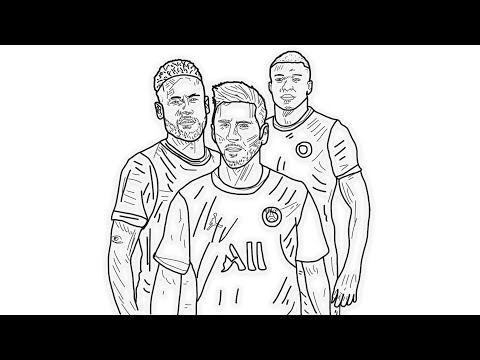 How To Draw Leo Messi Kylian Mbappe Neymar Paris Saint Germain Youtube How To Draw Leo Messi Kylian Mbappe Neymar Paris Saint Germain Youtube