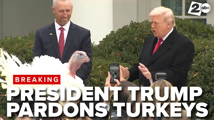 President Trump pardons turkeys Gobble and Waddle in annual Thanksgiving ceremony at White House