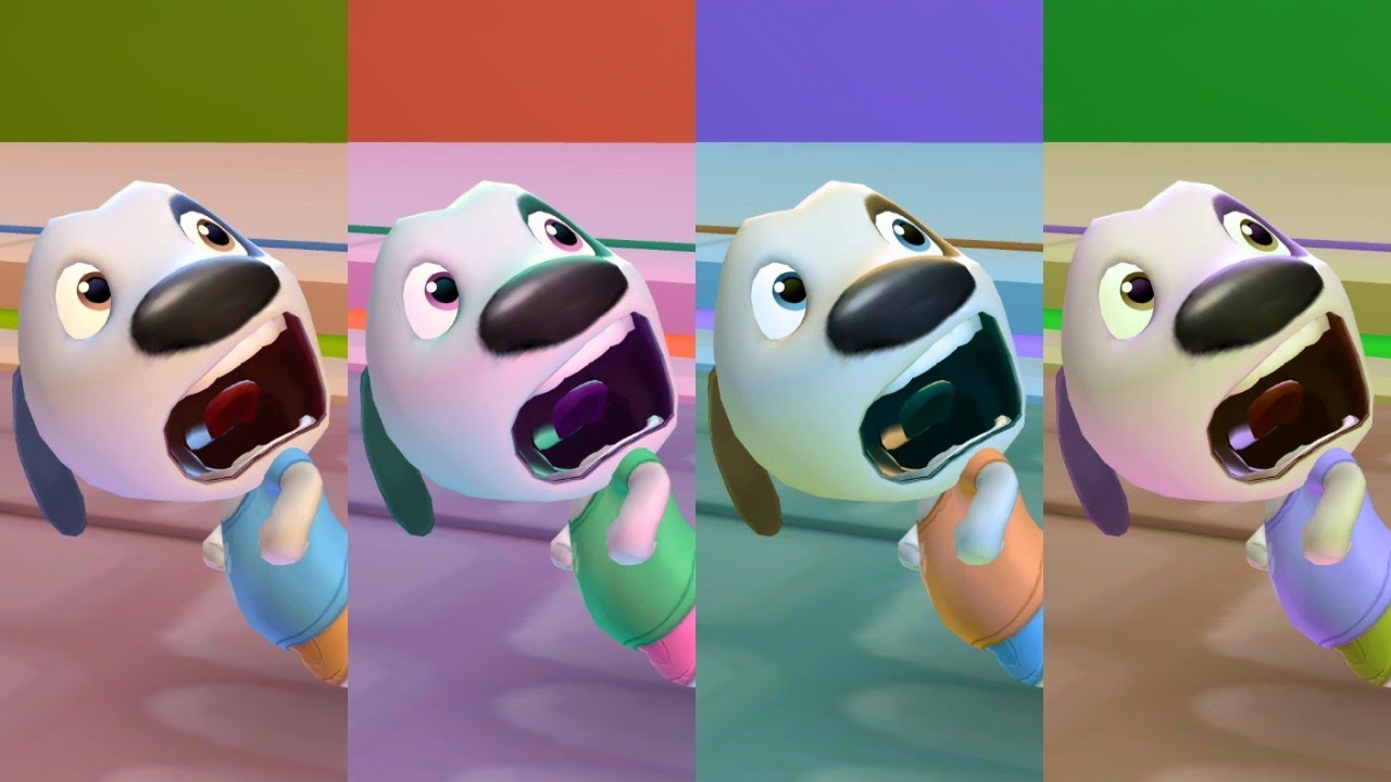 Talking Tom Time Rush - Talking Hank - 4x Colors Reactions Lava World Gameplay - Bosses Gameplay 