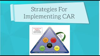 Strategies for Implementing CAR-Supervisors