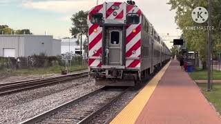 METX 527 Arriving At Fox Lake, IL Then Going Back To Fox Lake Yard 
