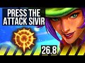 SIVIR &amp; Skarner vs VARUS &amp; Bard (ADC) | Press The Attack | KR Master | 26.8