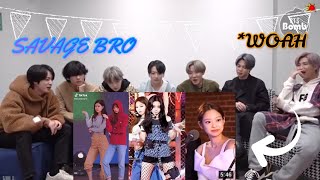 BTS reaction to BLACKPINK TIKTOKS TO WATCH AT 3AM