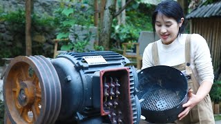 💡The Genius Girl Repaired The Burnt Tea Machine Motor, How Difficult It Is!|Linguoer