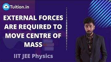 External Forces are required to move centre of mass || IIT JEE Physics