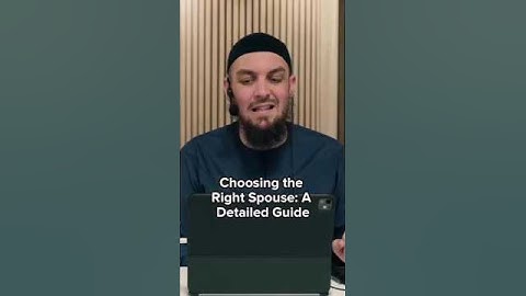 CHOOSING THE RIGHT SPOUSE: A DETAILED GUIDE SPEAKER 🔊: USTADH MUHAMMAD TIM HUMBLE VIDEO CREDIT: AMAU